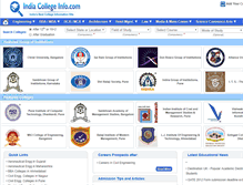 Tablet Screenshot of indiacollegeinfo.com